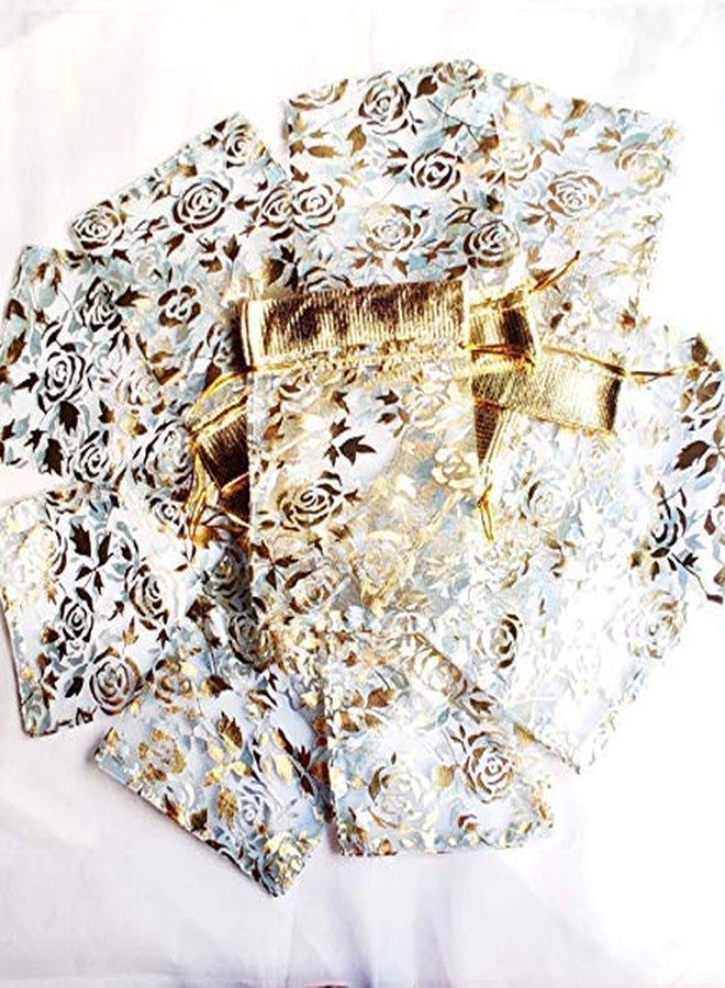 Parakh Gift Wrapping Transparent & Golden Potli (Set of 1) - Image 2